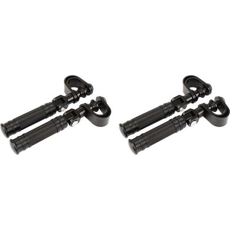 Adatto per 2 paia di pedali paraurti per moto, accessori per moto, pedali neri (1/3)