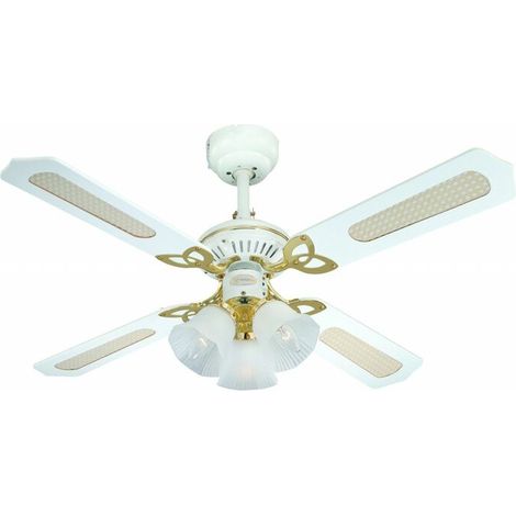Ventilatore da soffitto Princess Trio bianco (1/5)