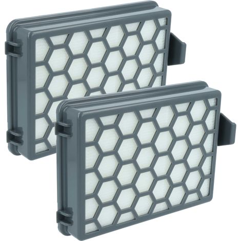 vhbw 2x filtro sostituisce Kärcher 2.863-237.0, 4054278229676 per aspirapolvere - filtro HEPA grigio / bianco
