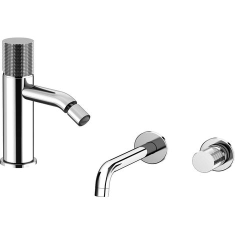 Kit bagno miscelatore lavabo a parete e miscelatore bidet Paini Cox Grip KITGRIP4 (1/5)