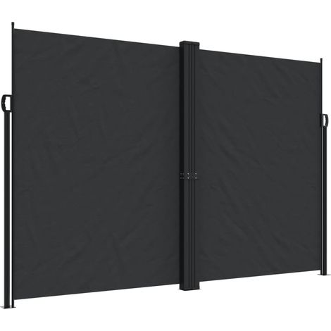Tenda da Sole Laterale Retrattile Nera 220x1000 cm vidaXL (1/5)