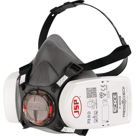 Semi maschera respiratoria Force™8 EN 140 EN 143 Premere per verificare inclusa filtro P3 M