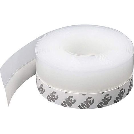 Bande d'étanchéité en silicone, portejoints de porte Strip Stripping Stripping pour portes et fenêtres bruit antipoussière Porte Sceau du fond de la porte 6mx35mm transparent (1/4)