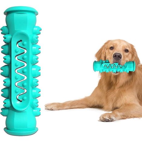 Jouet pour chien à mâcher agressivement, jouet interactif et résistant pour animaux de compagnie, bâtonnet à brosse à dents, bleu