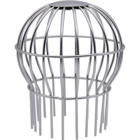 Gouttière Guard 7,6 cm en acier inoxydable 304 Filtre Passoire pour tuyau de descente rond de 6,6 cm à 9,9 cm, arrête les graines de feuilles et autres débris Outil de nettoyage de gouttière (1/5)