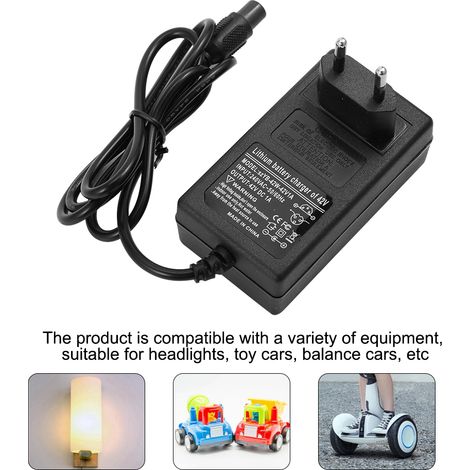 Alimentation Secteur 42V 1A pour Trotinette et Gyropode Électriques - Chargeur Universel 100-240V (Prise UE)