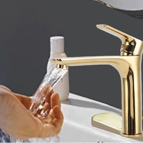 Vasque de comptoir de salle de bain G1/2, lavabo, robinet d'eau chaude et froide, accessoires de salle de bain, rehausseur (1/5)