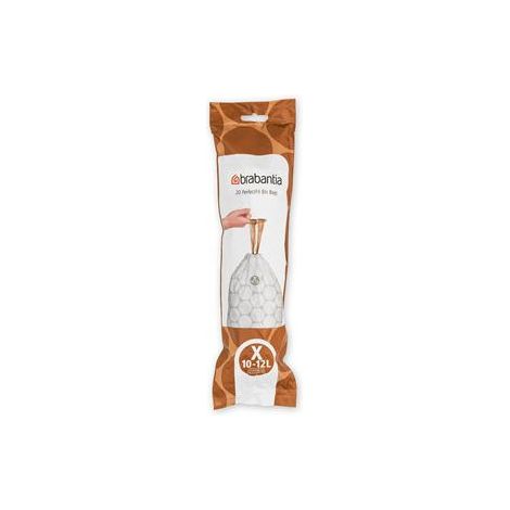 Rouleau 20 Sacs Poubelle Code X - 10/12 L - Perfect Fit - New Icon Bo Touch - Brabantia (1/3)