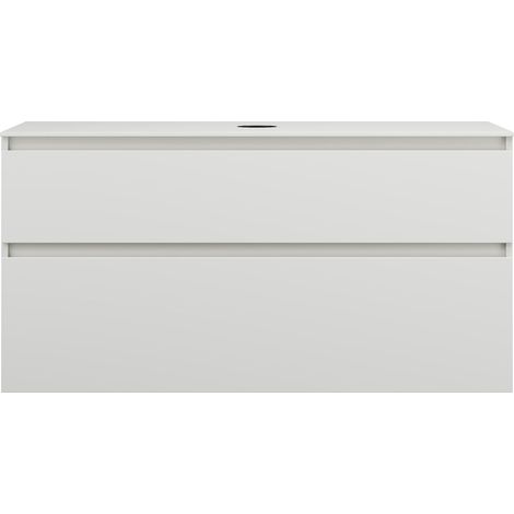 burgbad Lin20 Meuble sous-lavabo avec plan de toilette, 2