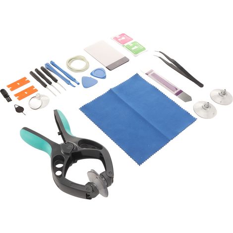 Kit de réparation d'écran LCD pour téléphone portable, tablette ou ordinateur portable : pince d'ouverture et ventouses. (1/5)