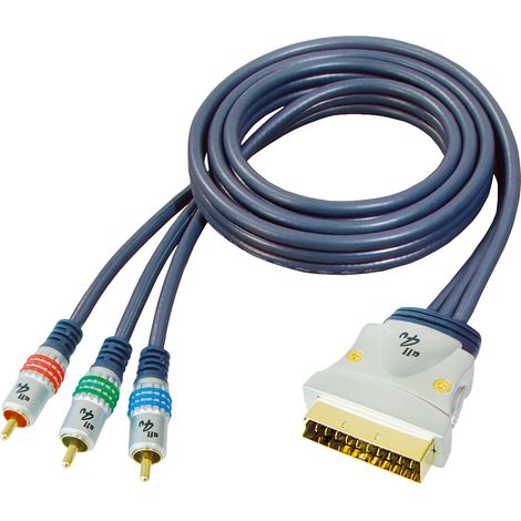 GR-Kabel PB-476 adaptador de cable de vídeo 1,5 m SCART (21-pin) Negro