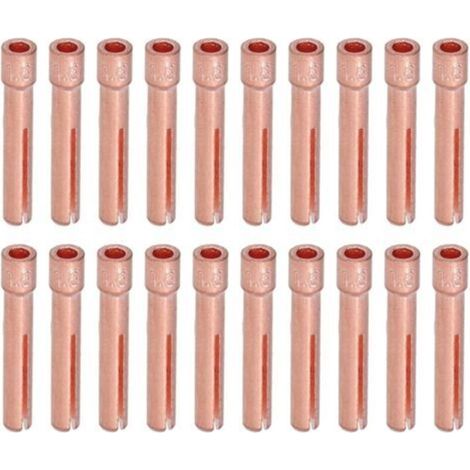 Set di 20 morsetti per elettrodi di tungsteno TIG con orifizio da 1,6 mm per torcia di saldatura QQ150 WP-9F-Crezuo.-Crezuo