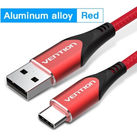 Experimente velocidades de carga y transferencia de datos superiores con el cable USB-C 3A de Vention. Este cable de alto rendimiento está diseñado me