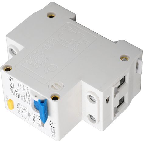 Fehlerstromschutzschalter mit Überlastschutz, 1P+N DIN-Schienen-Leistungsschalter, 230 V, 63 A (1/5)