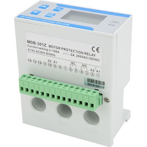 Integrierter 3-Phasen-Digital-Motorschutzschalter mit Phasenausfallschutz, Über- und Unterlastschutz, AC 380 V, 3–160 A (1/5)