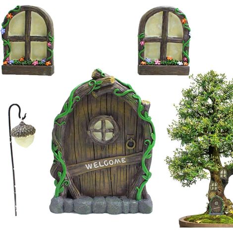 Fairy Tree Porte et - Maison de fée et porte de fée pour arbres en plein (1/5)