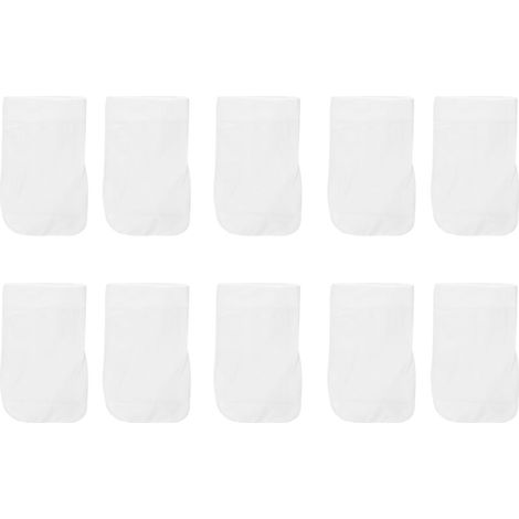 Sac filtrant en coton pour piscine, 20x12cm, 10 pièces, remplacement de chaussettes, outil de nettoyage, accessoires (1/5)