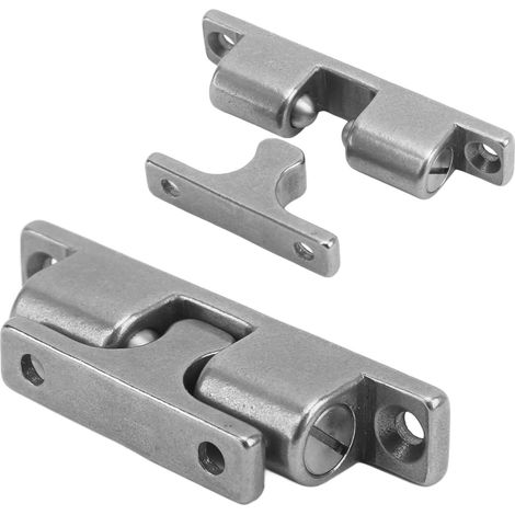 Loquet de tension, Loquet de tension à bille en acier inoxydable 70mm fermeture silencieuse installation sans outils pour meubles placards portes de camping-car (1/5)