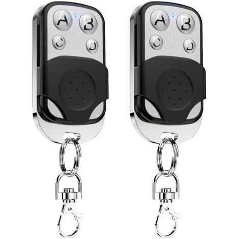 Pièces Telecommande Universelle Portail 433,92 MHz Code Fixe Bip Portail Universelle Télécommandes Garage Universelle sans Fil Coulissant 4 Touches Copieuse pour Porte de Garage et Voiture (1/5)