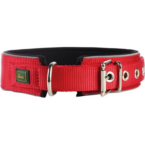 Collier pour Chien Hunter Neoprene Reflect Rouge (49-56 cm) (1/3)