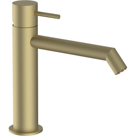 TEOREMA RUBINETTERIA Miscelatore Monocomando Lavabo Medio Forty 5 Soft Brass