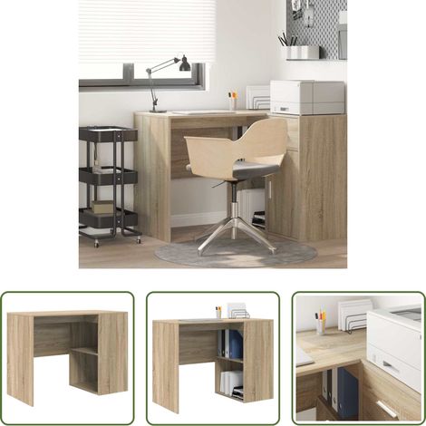 Bureau chêne sonoma - Bureau Chêne Sonoma 102 x 50 x 75 cm Bois d'ingénierie (1/5)