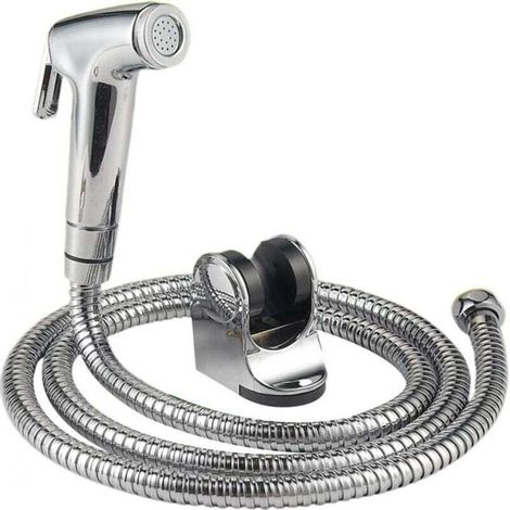 Douchette Bidet Main Shattaf avec Tuyau Acier Inoxydable - Accessoire Salle de Bain ou Cuisine (1/4)
