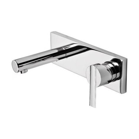 Mitigeur évier mural Corps encastré inclus et non divisible. Bec 160 mm. - TRES 08120001 (1/2)