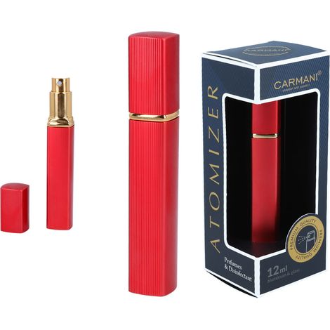 Flacone atomizzatore per profumo liquido antibatterico, colore rosso, 10 ml (1/5)