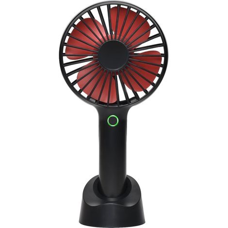 Petit ventilateur portable USB rechargeable pour l'été (noir) (1/3)