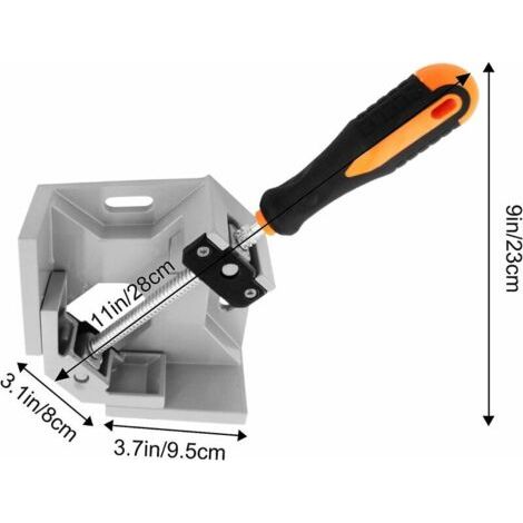 1 Pièces Serrage Angulaire,90 Degrés Serre Joint Angle Parfait,2 Poignée Ajustable, Étau de Serrage pour Menuiserie Charpentier, （Grande taille）1pcs (1/4)