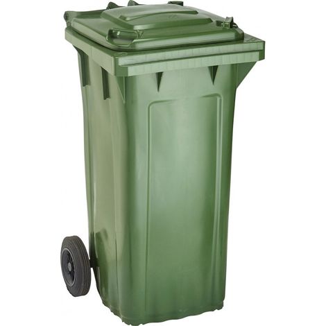 Bidone Wave 120-L Plastica Verde