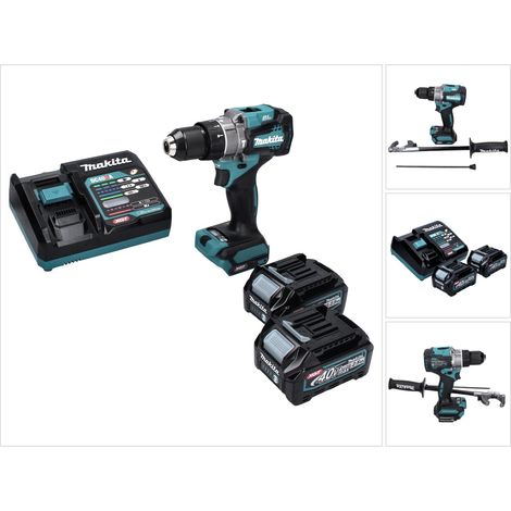Makita HP 001 GD2 Akku Schlagbohrschrauber 40 V max. 140 Nm XGT Brushless + 2x Akku 2,5 Ah + Ladegerät (1/5)