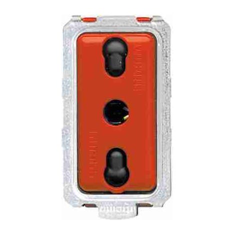 Prise bidirectionnelle standard italienne BTI5180R 10/16 A - 250 Vca 2P+T
