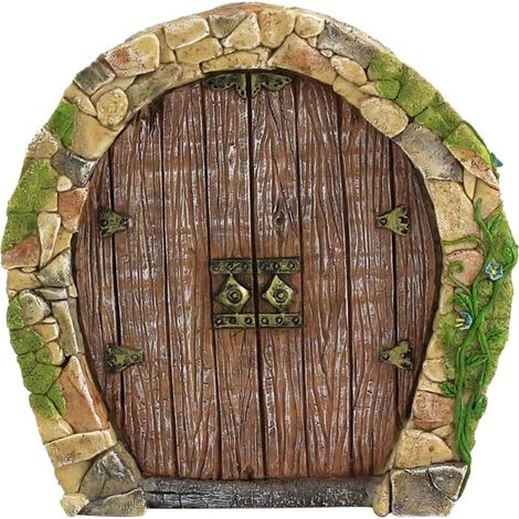 Porte de Fée pour Arbres Miniature Fée Jardin Décoration Extérieure Accessoires Yard Art Sculpture Décoration pour Enfants Chambre Mur Arbres (1/5)