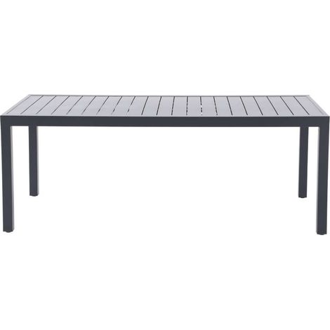 Table de jardin rectangulaire extensible en aluminium Oppa gris 8/10 places - Jardideco (1/3)