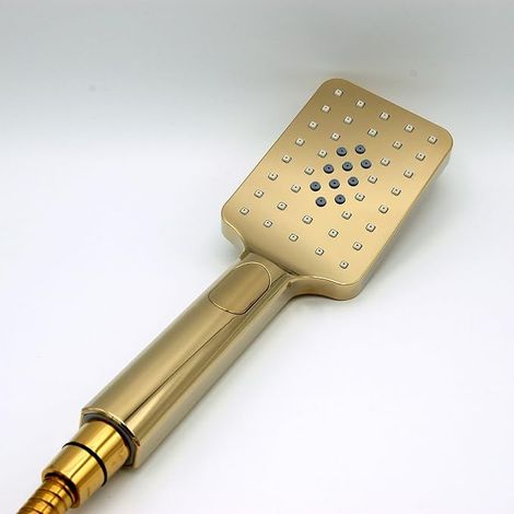 Pommeau de douche hydromassant, Finition dorée, 5 positions (1/5)