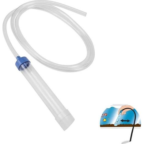 Siphon aquarium - Non spécifié - 150 cm - Nettoyage de gravier - Tuyau PVC transparent - Facile à utiliser