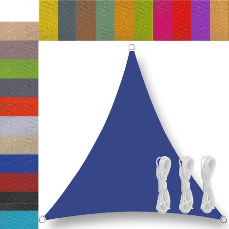 Voile d'ombrage Toile ombrage voiles d'ombrage pour Patio Triangulaire Triangle rectangulaire Toile d'ombrage ombrage imperméable pour terrasse Patio Jardin extérieur 2x2 2x3 3x3 4x3 4x4 6x4 5x5m (1/5)