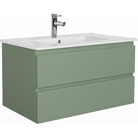 SORRENTO Waschtisch hängend 80cm Keramik-Becken