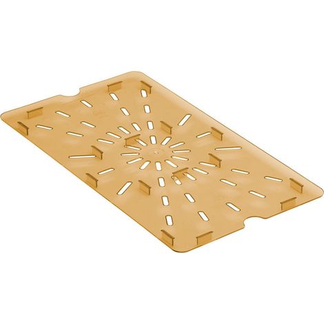 Égouttoir GN 1/1 - Haute température - 32.5 x 53 cm - Ambre - Lot de 6 - Cambro