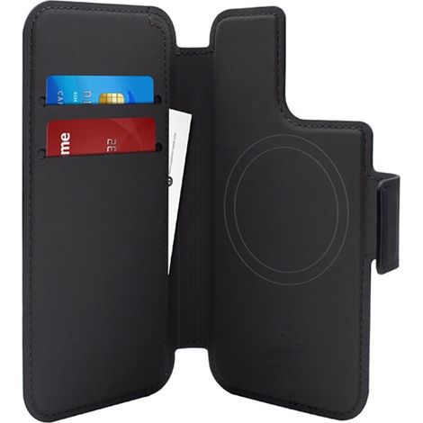 Funda Puro Folio MagSafe para iPhone 14 Pro / 13 Pro (Negra) (1/5)