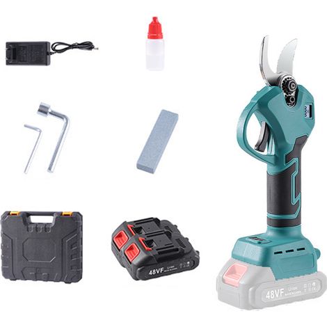 Tragbare, kabellose elektrische Gartenschere, betrieben mit Lithium-Akku, Astschneider für Garten und Obstplantage, hohe Astschere für die Gartenarbeit im Freien (1/5)