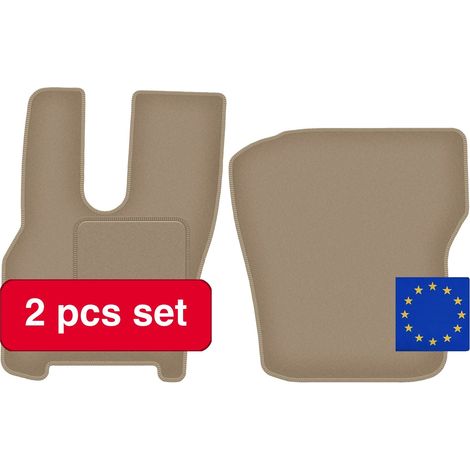 Fahrzeugteppiche, luxuriöse Umrandungsmatten, maßgeschneiderte Passform, Beige (1/5)