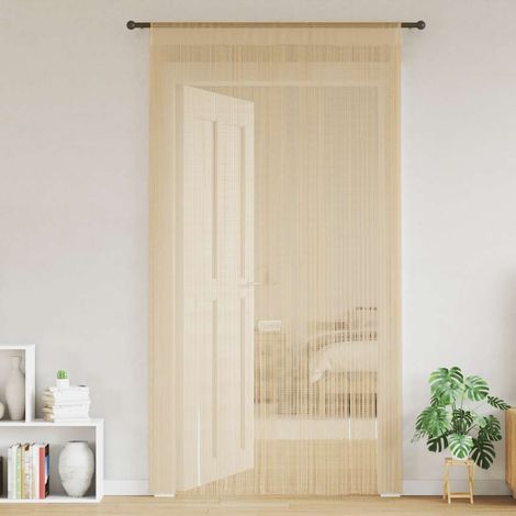 Maison Exclusive - Fadenvorhänge 2 Stk. 100 x 250 cm Beige