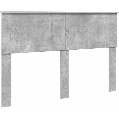 Kopfteil Beton Grau Holzwerkstoff vidaXL