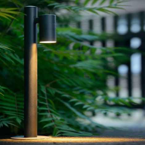 Lucide ARNE-LED - Pollerleuchte - Ø 6,3 cm - LED - GU10 - 1x5W 2700K - IP44 - Schwarz (1/3)