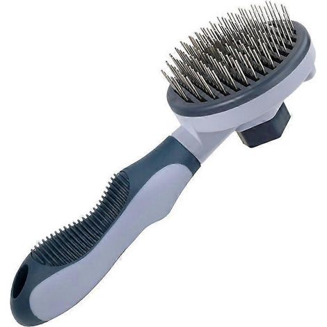 Brosse pour chiens et chats – Peigne de soin du pelage, autonettoyant pour éliminer les poils morts, outil de toilettage et de massage avec poignée ergonomique.-AquaForge (1/5)