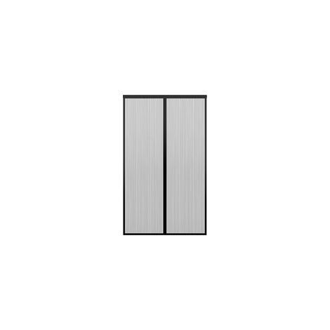 Moustiquaire avec aimants pour portes filet fin(140200cm), rideau totalement magnétique, se ferme par lui-même, non raccourci noir ou blanc (1/5)
