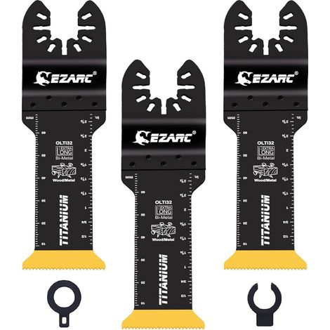 3tlg Oszillier Sägeblätter Titan extra lang für Metall & Holznägel (1/5)